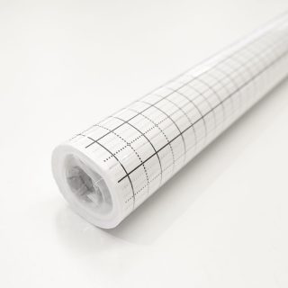 Patroonpapier Ruit Wit 15m