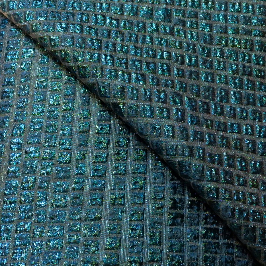57.14915.054 Jacquard Quadrantique petrol